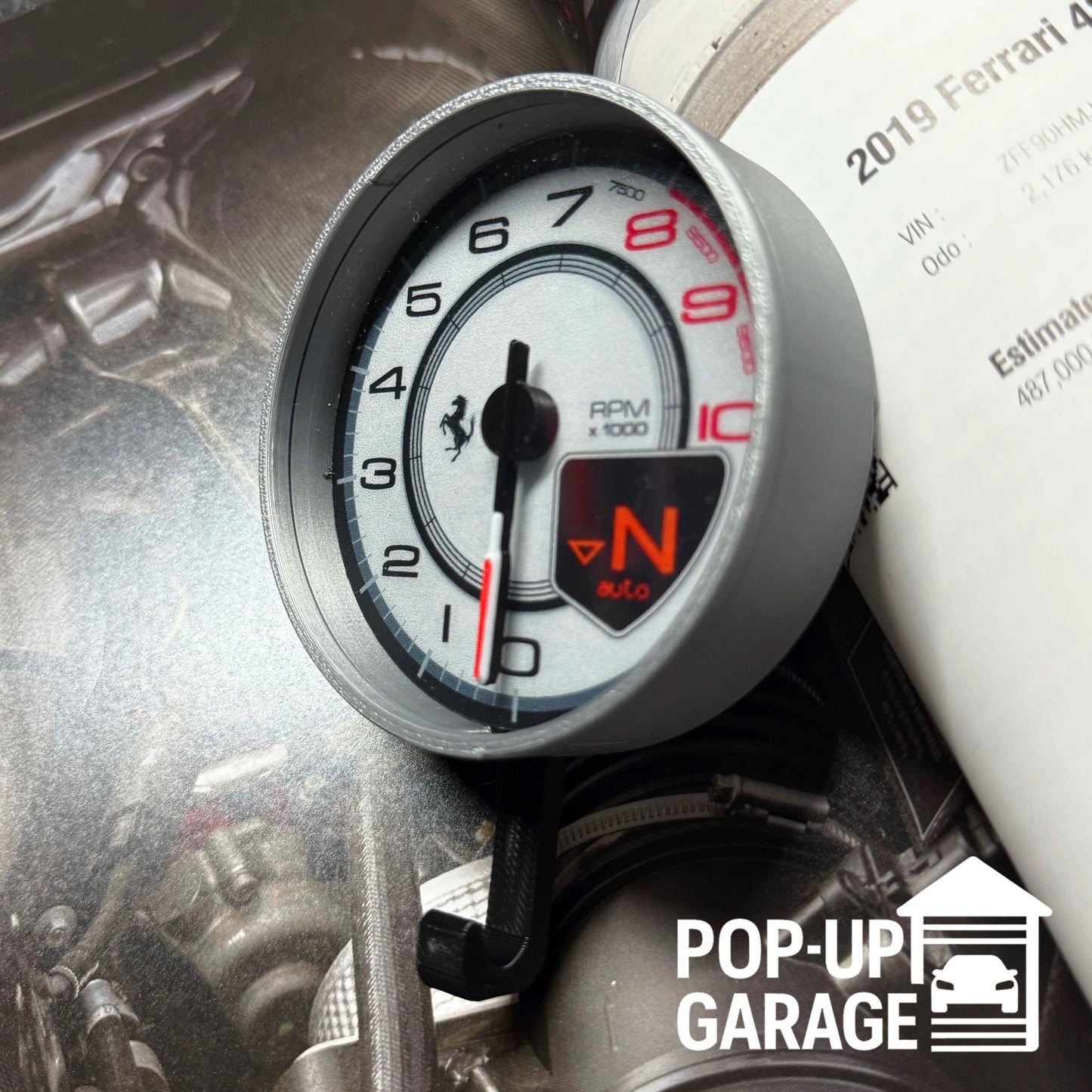Ferrari 488 Pista Tachometer