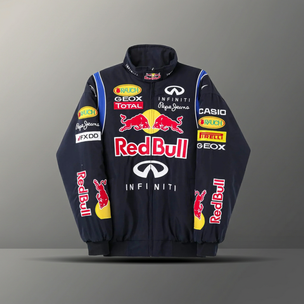 RED BULL INFINITI 刺繍中綿 F1レーシングジャケット Formula 1 Redbull Racing Infinity Total Jacket Size S | eBay