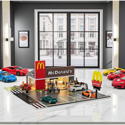 McDonald's Detailed Street Scene