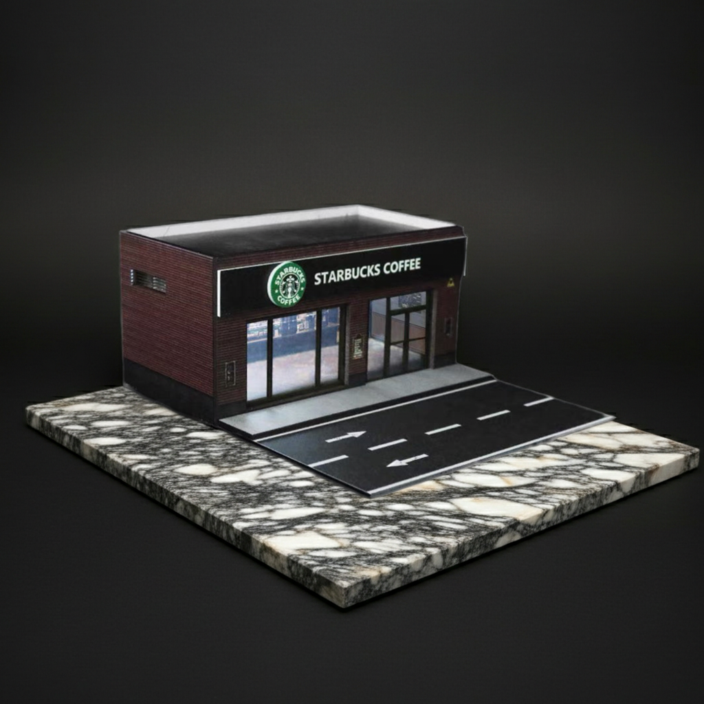 Scène de rue Starbucks