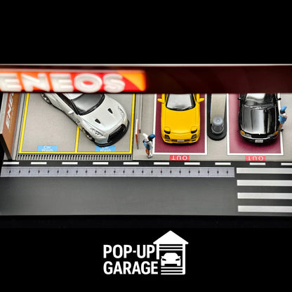 Eneos Gas Station Detailed Street Scene