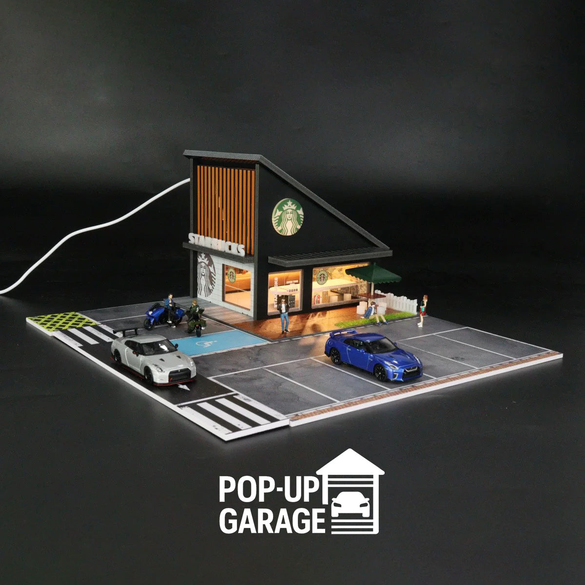 Starbucks Detailed Street Scene
