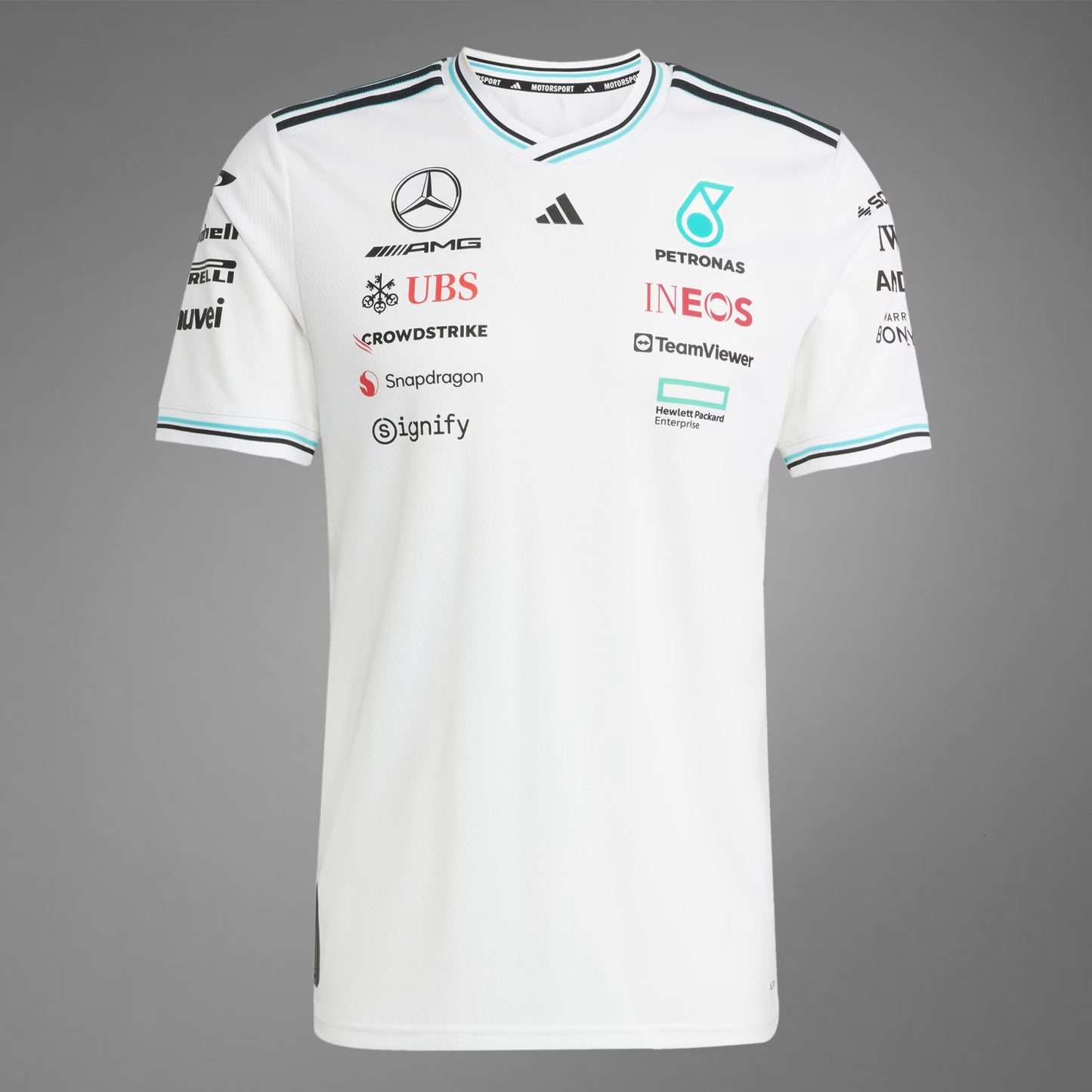 Mercedes AMG Petronas Drivers T-Shirt 2025 [White]