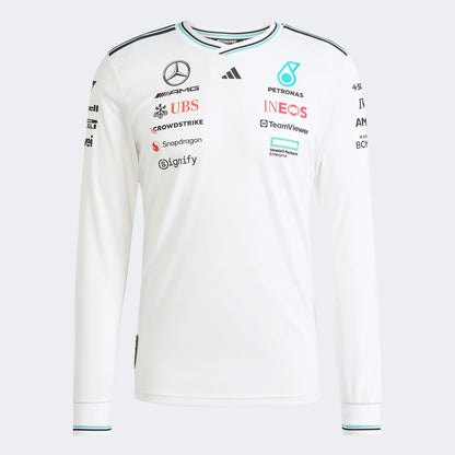 Mercedes AMG Petronas Drivers Long Sleeve 2025 [White]