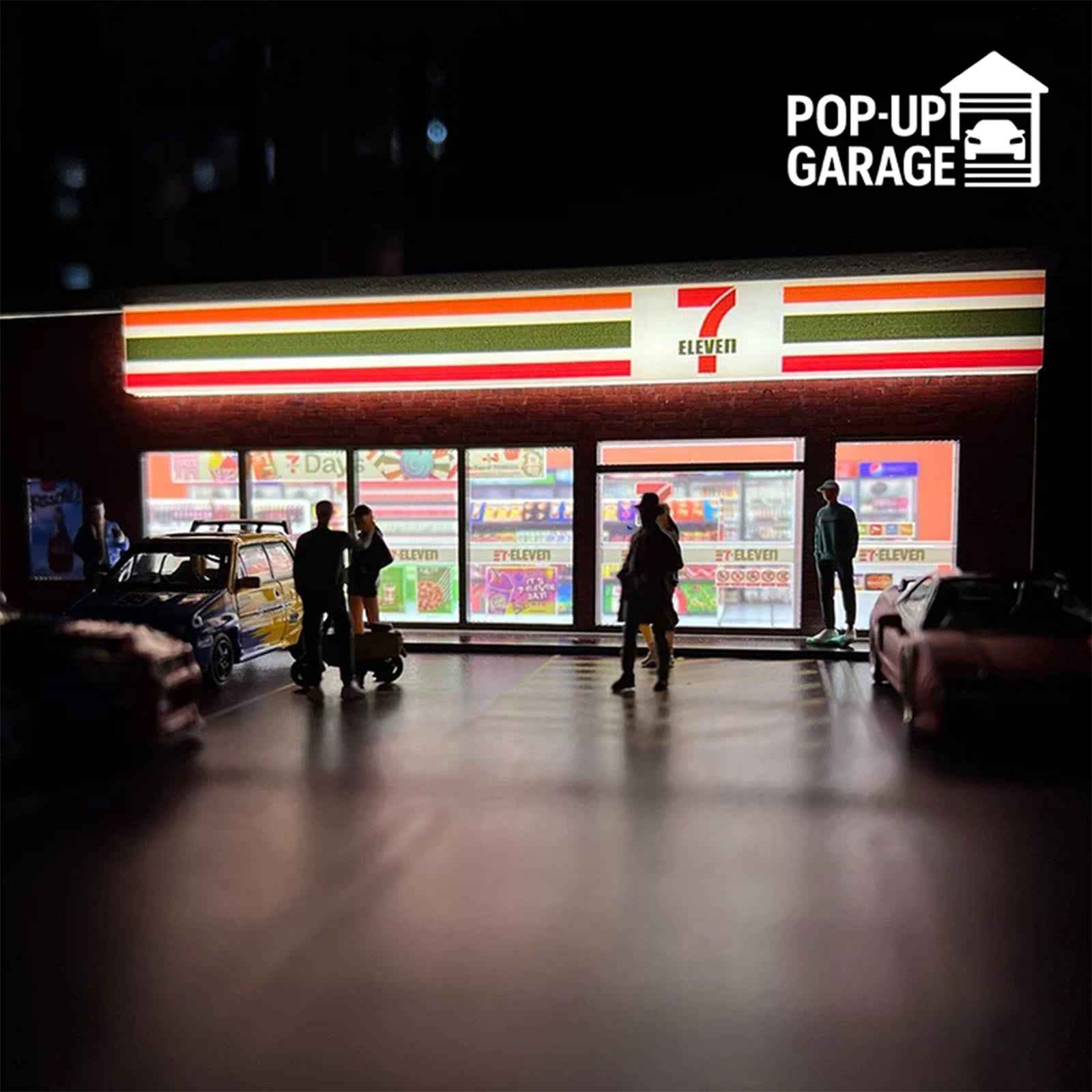 7 Eleven Konbini Street Scene | 3D Display Pods | Pop-Up Garage