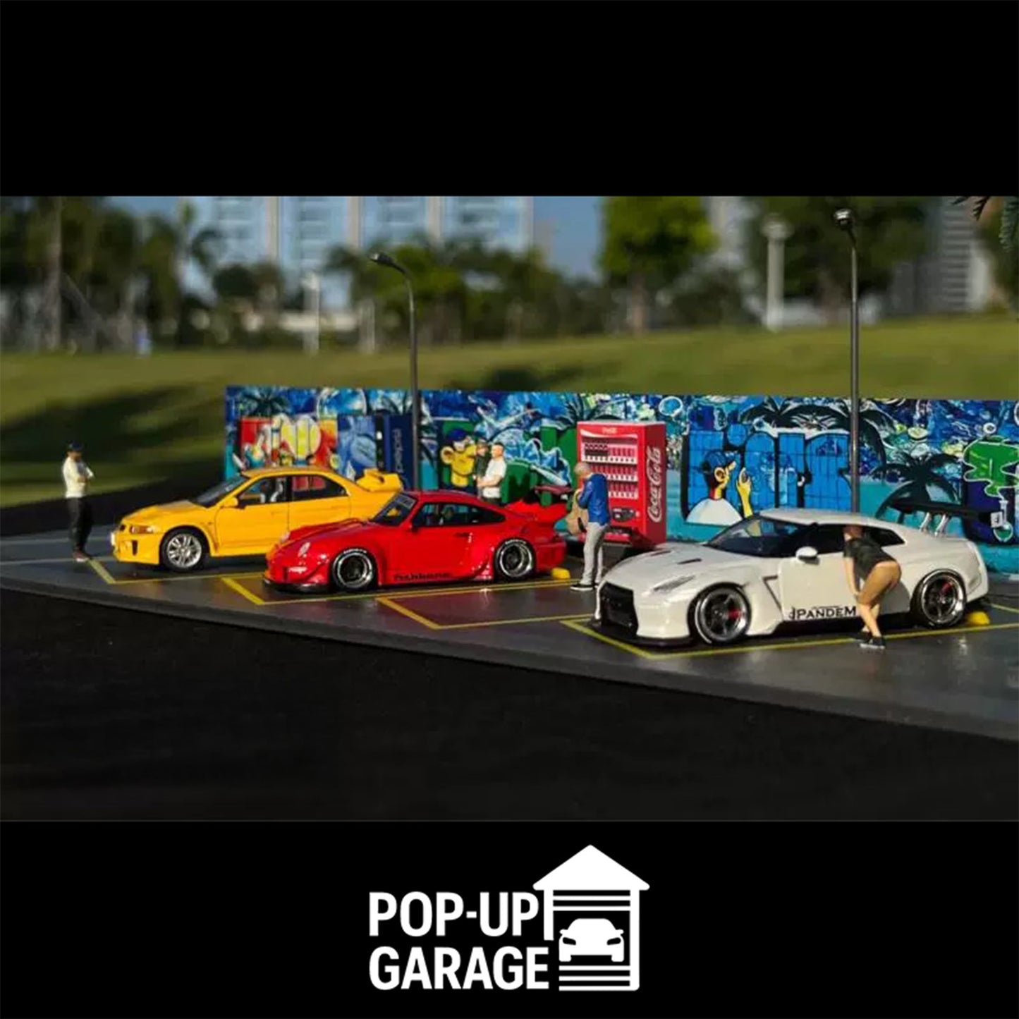 Graffiti Parking Lot Scene