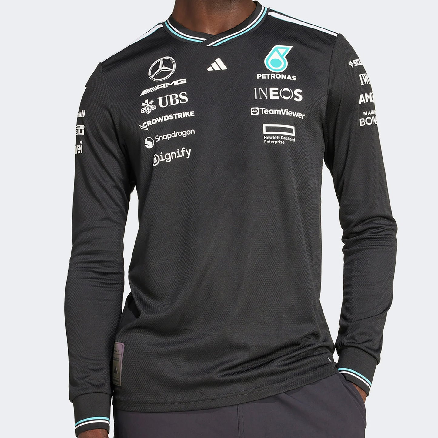 Mercedes AMG Petronas Drivers Long Sleeve 2025 [Black]