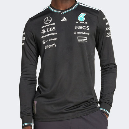 Mercedes AMG Petronas Drivers Long Sleeve 2025 [Black]