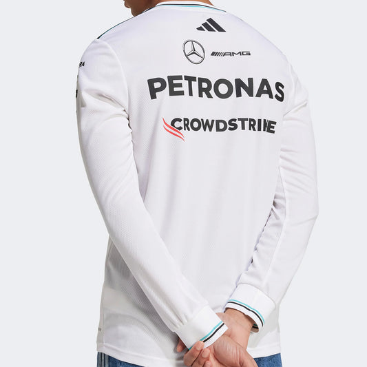 Mercedes AMG Petronas Drivers Long Sleeve 2025 [White]