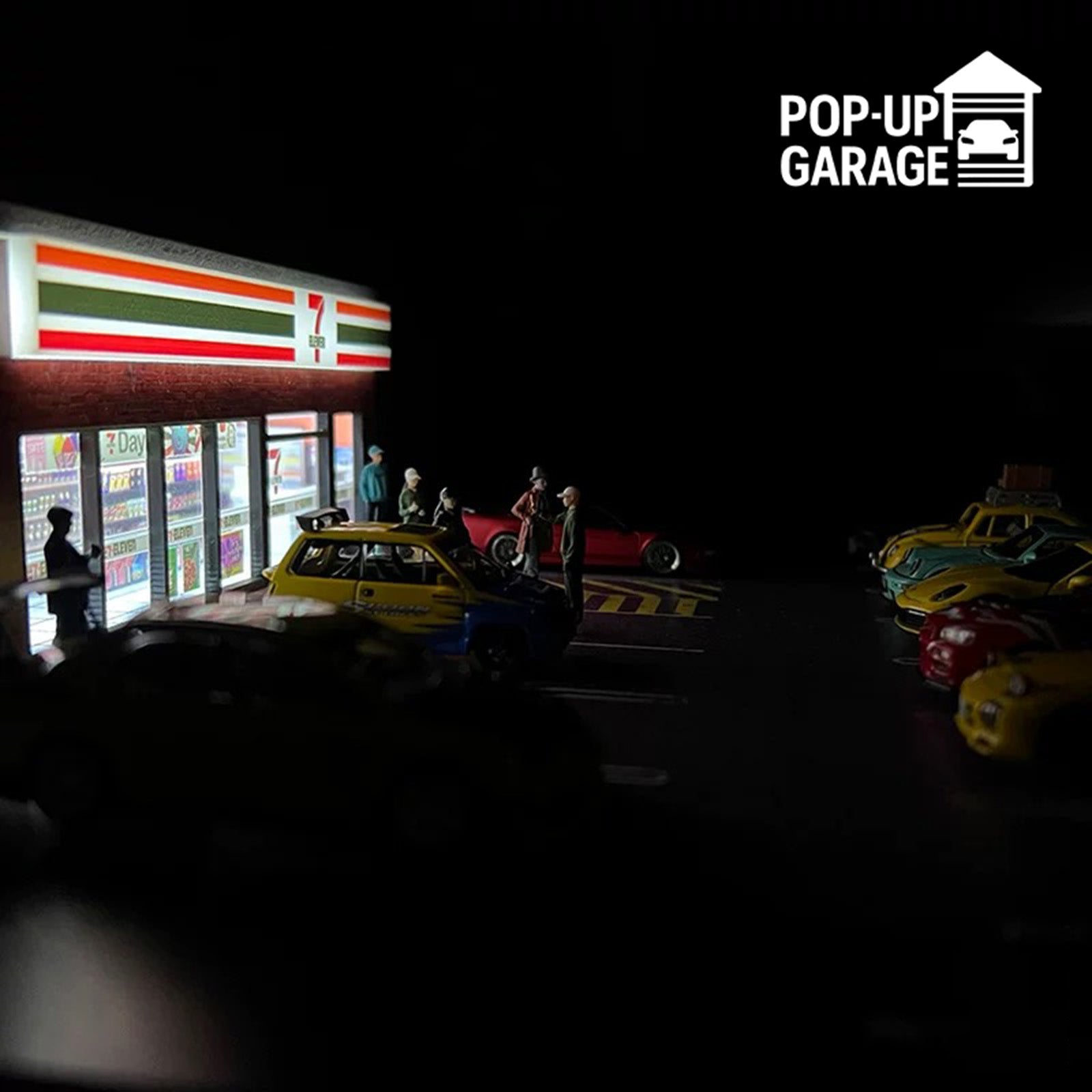 7 Eleven Konbini Street Scene | 3D Display Pods | Pop-Up Garage
