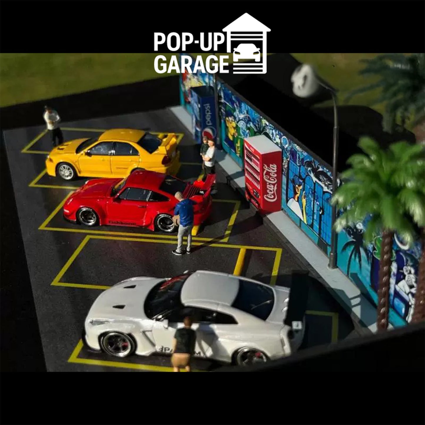 Graffiti Parking Lot Scene