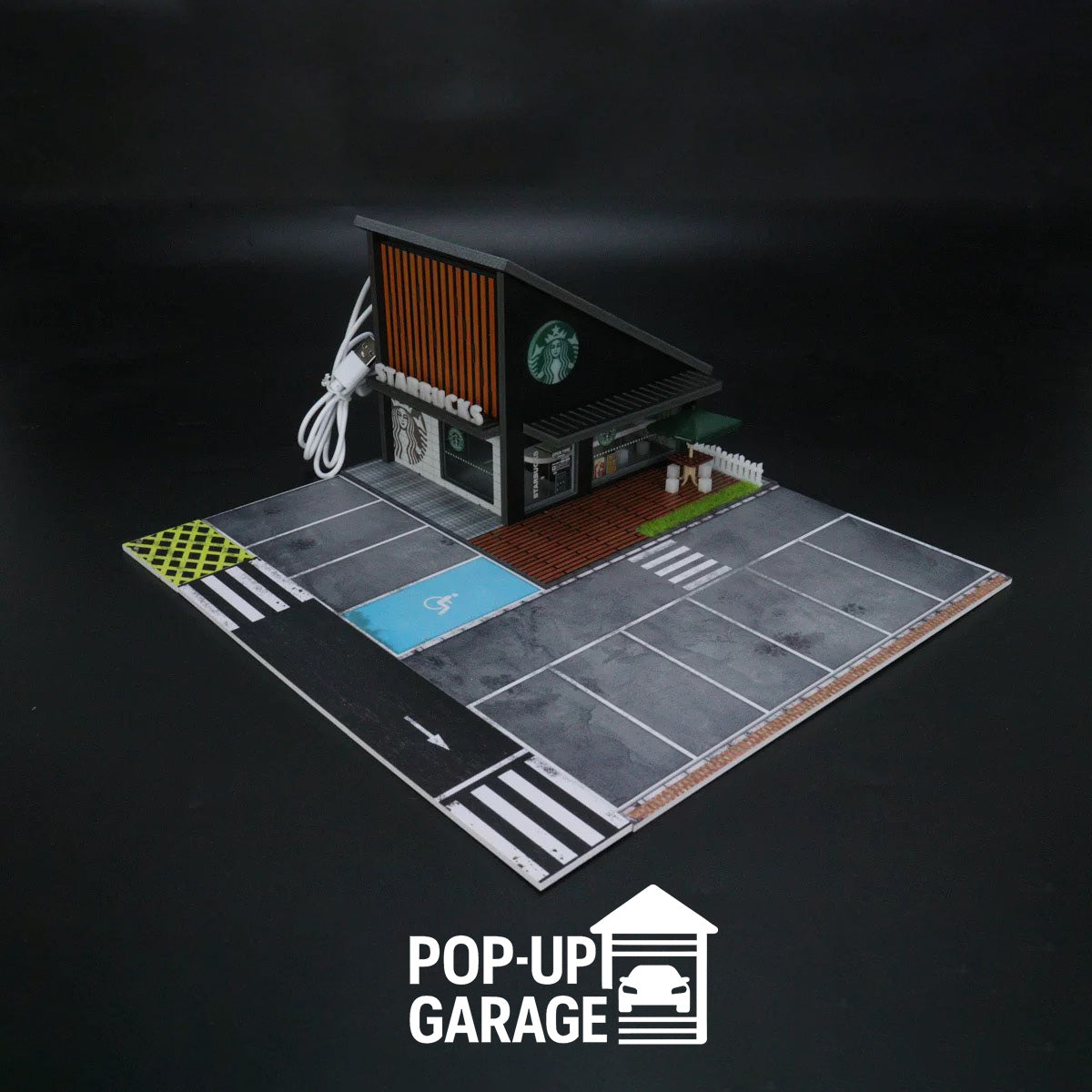 Starbucks Detailed Street Scene