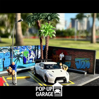 Graffiti Parking Lot Scene