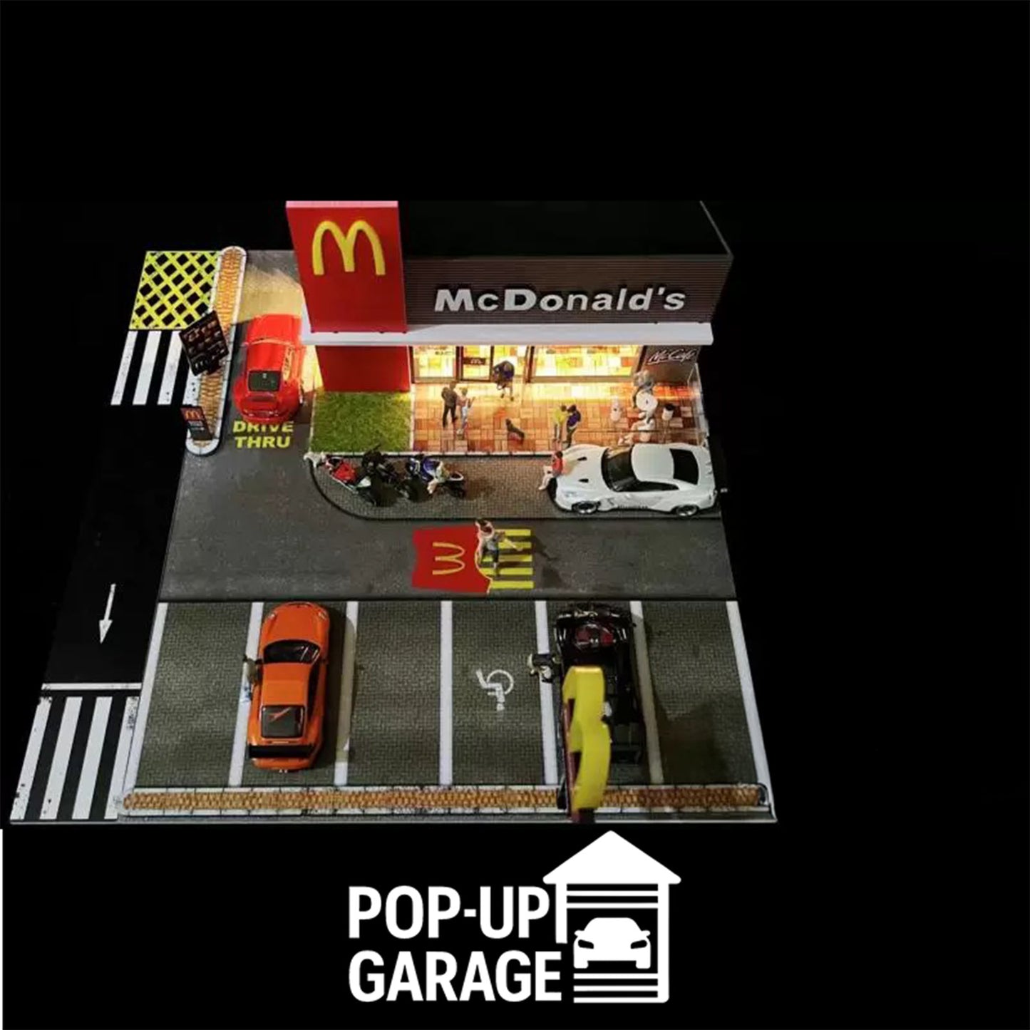 McDonalds Detailed Street Scene