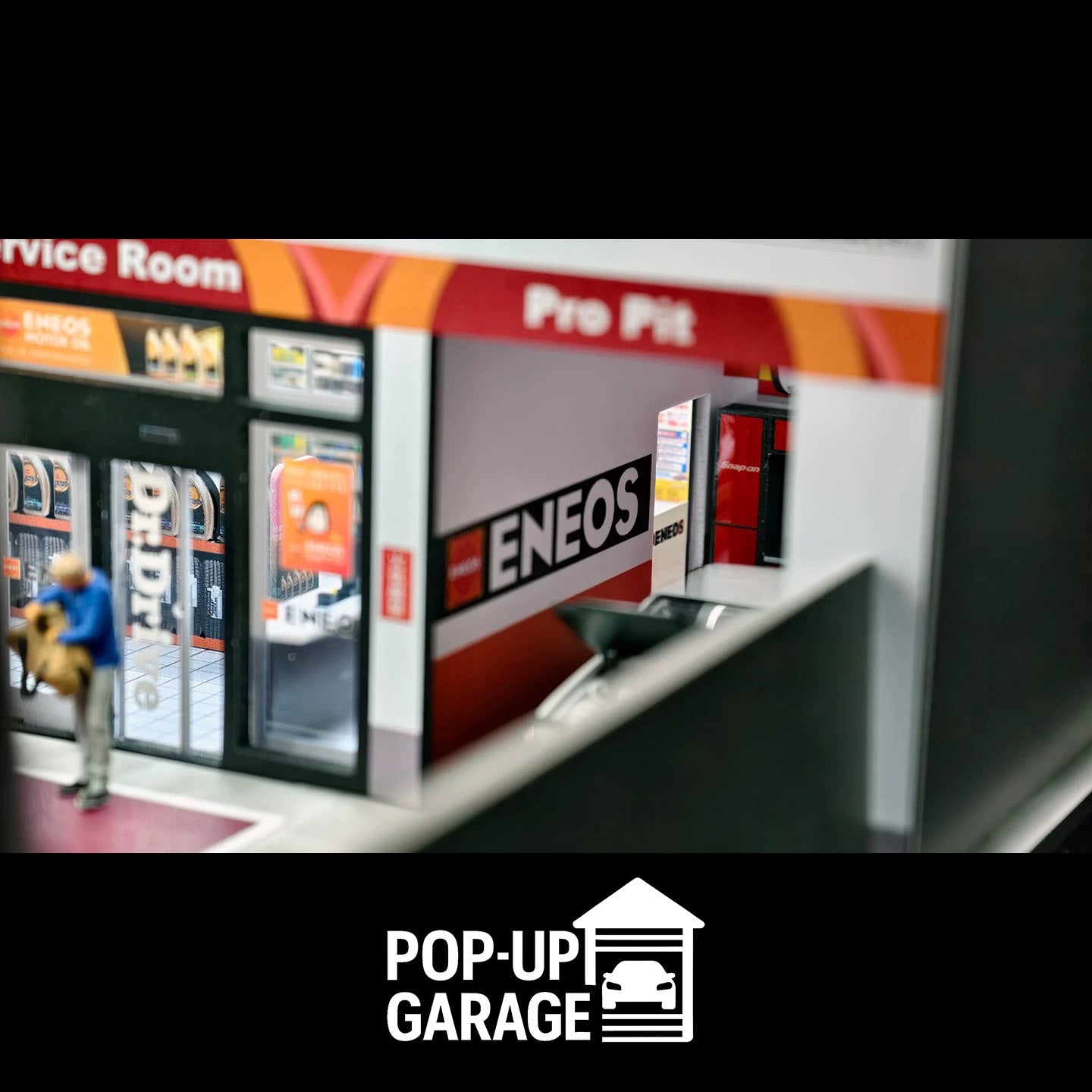 Eneos Gas Station Detailed Street Scene