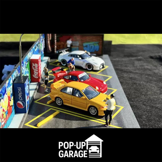 Graffiti Parking Lot Scene