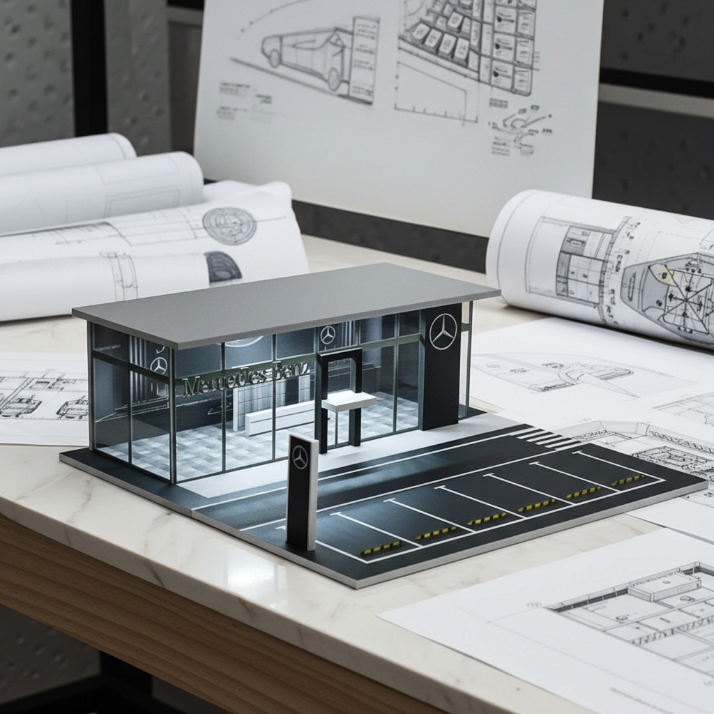 Salle d'exposition Mercedes-Benz