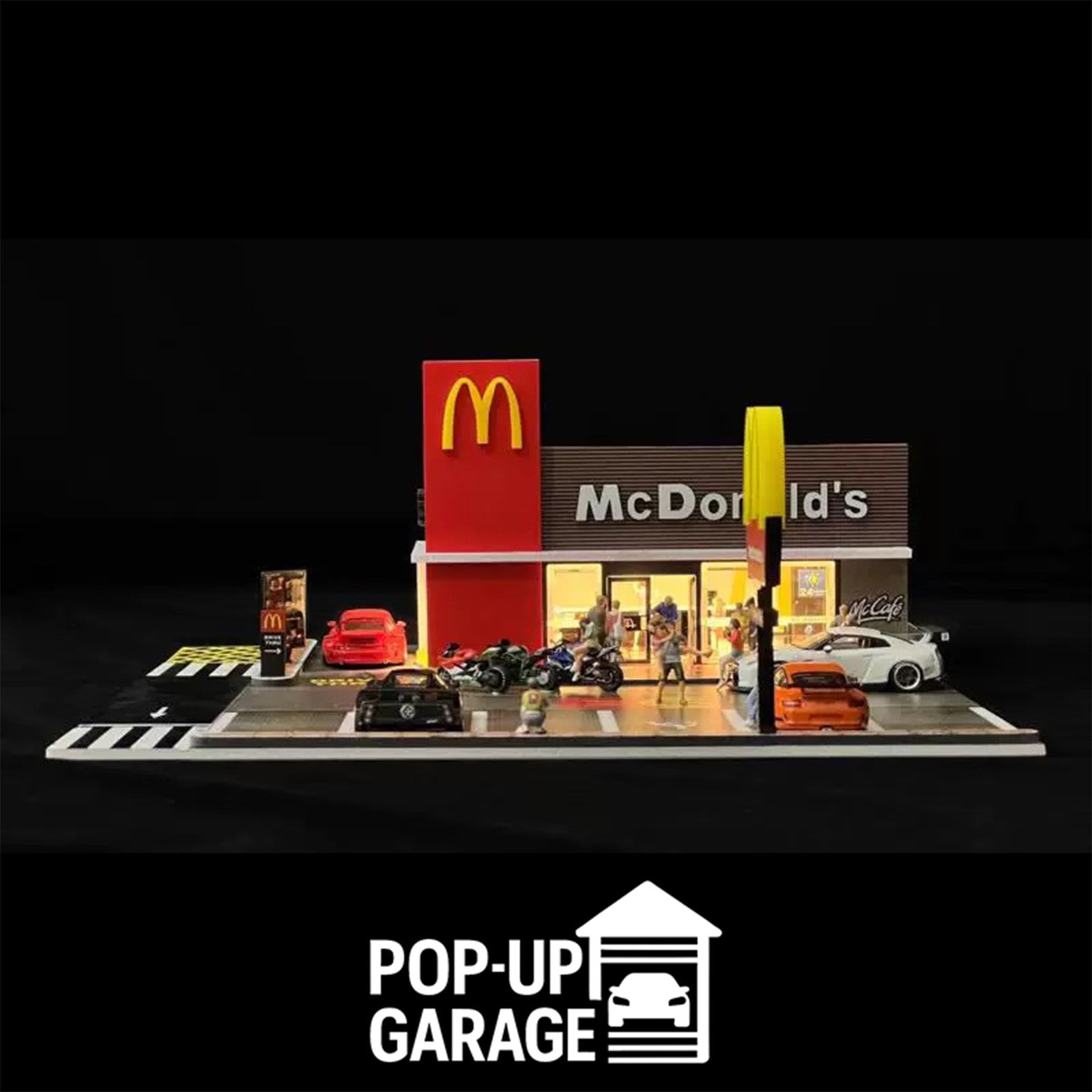 McDonalds Detailed Street Scene | 3D Display Pods | Pop-Up Garage