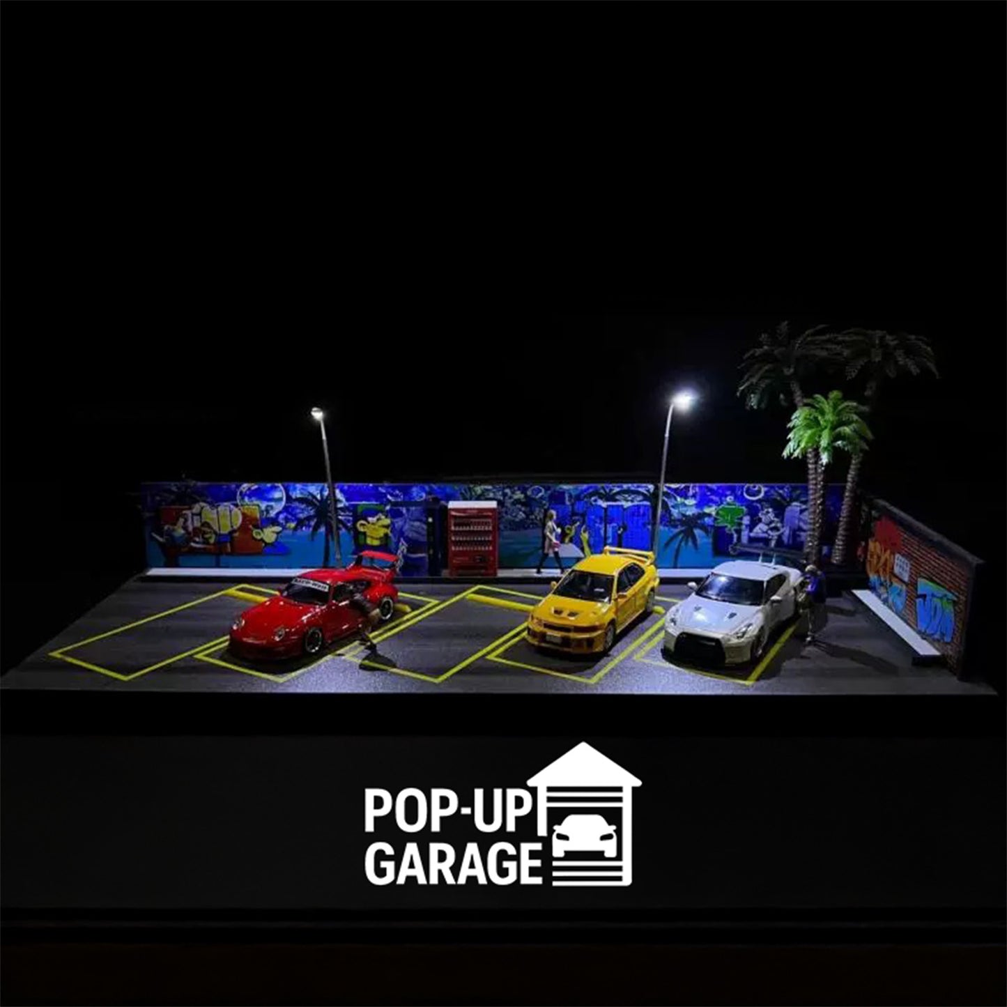 Graffiti Parking Lot Scene