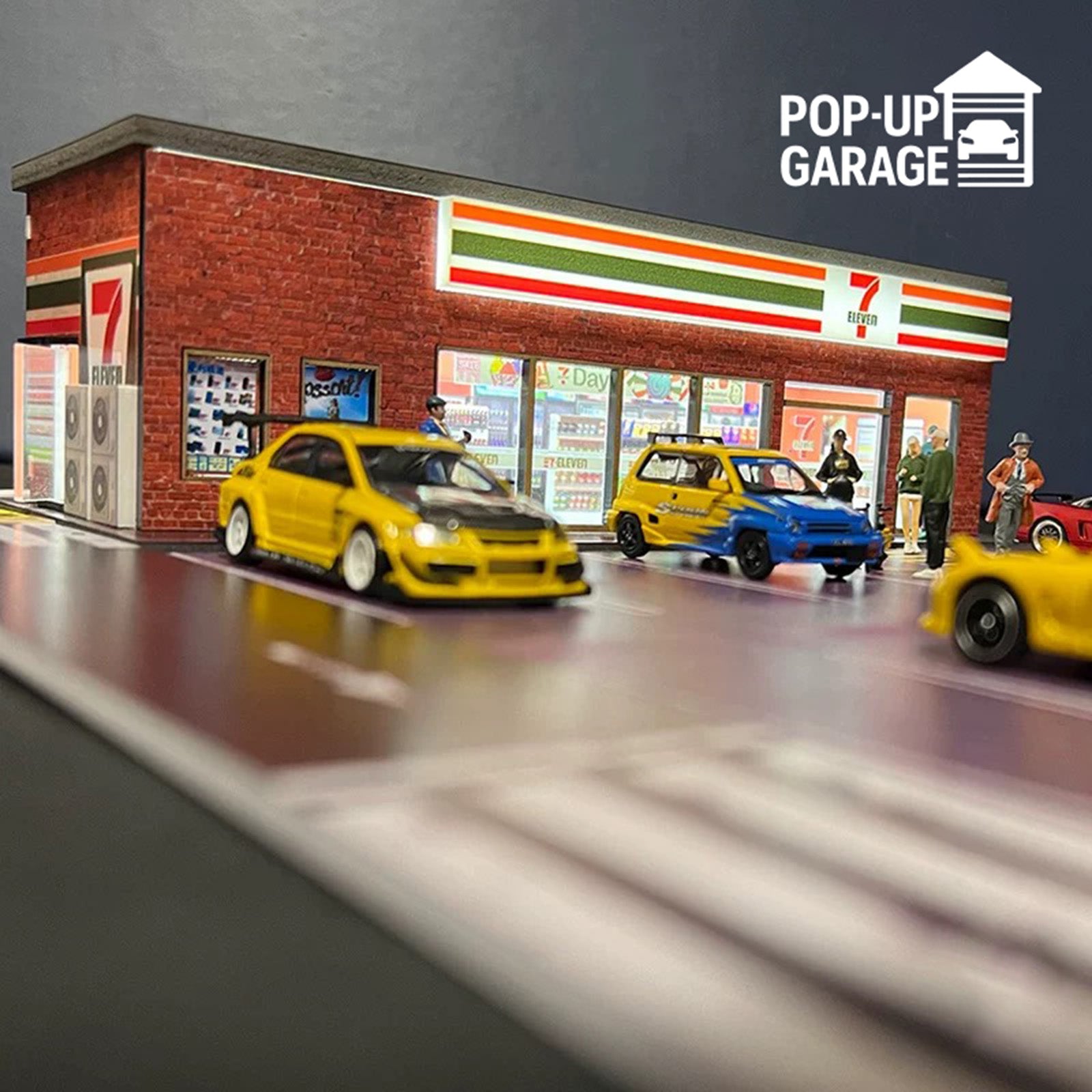 7 Eleven Konbini Street Scene | 3D Display Pods | Pop-Up Garage