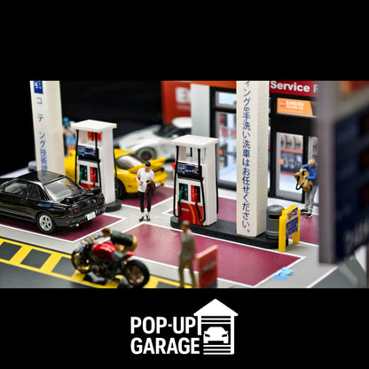 Eneos Gas Station Detailed Street Scene