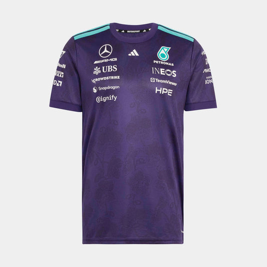 Mercedes AMG Petronas Team T-Shirt 2026 | Vanda Bloom Singapore Edition