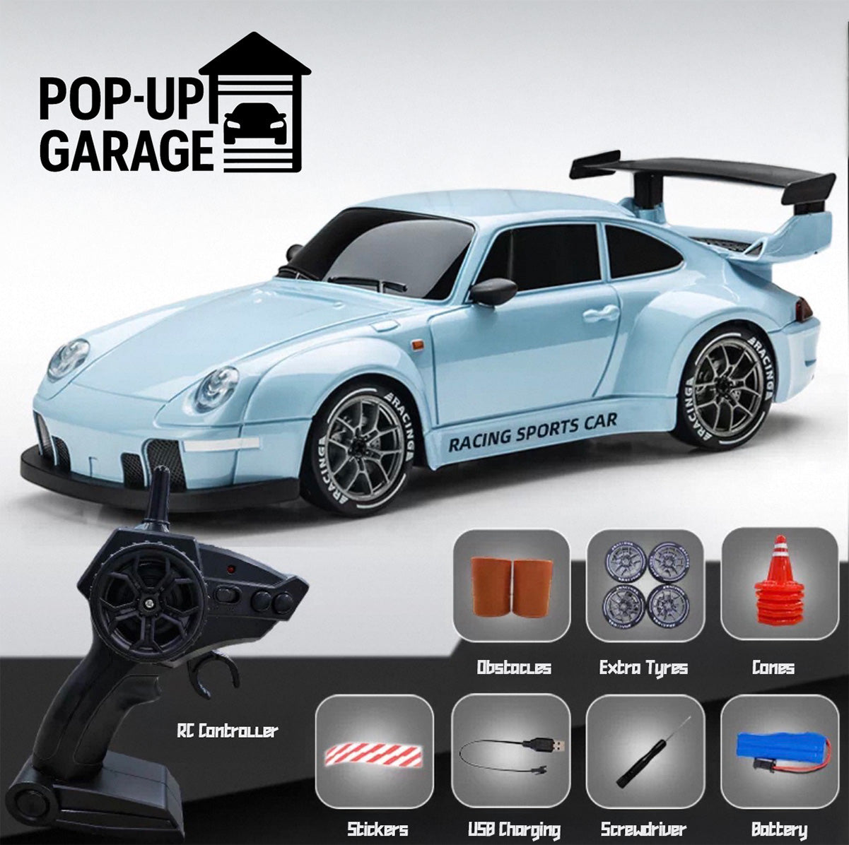 Porsche 911 Turbo RWB | ABS Model | 1:24