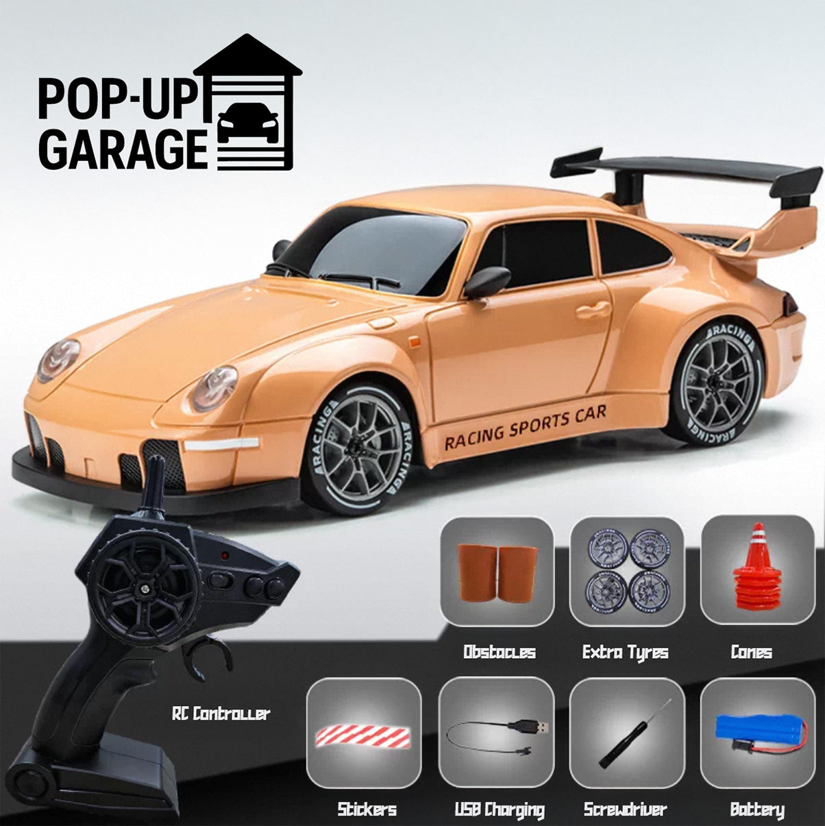 Porsche 911 Turbo RWB | ABS Model | 1:24