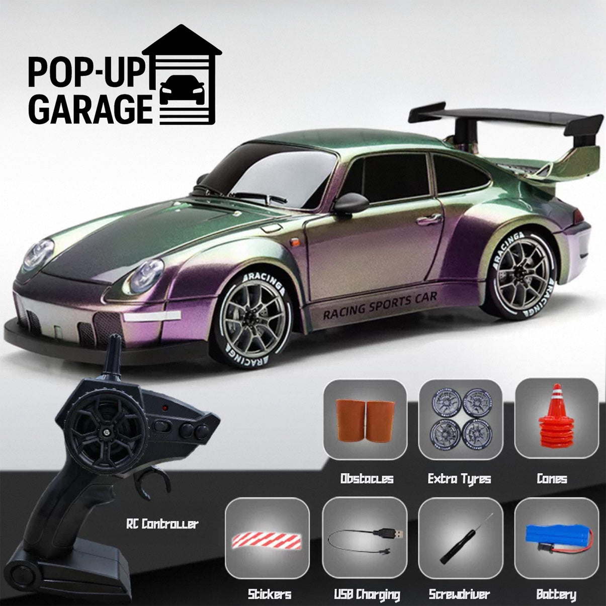 Porsche 911 Turbo RWB | ABS Model | 1:24