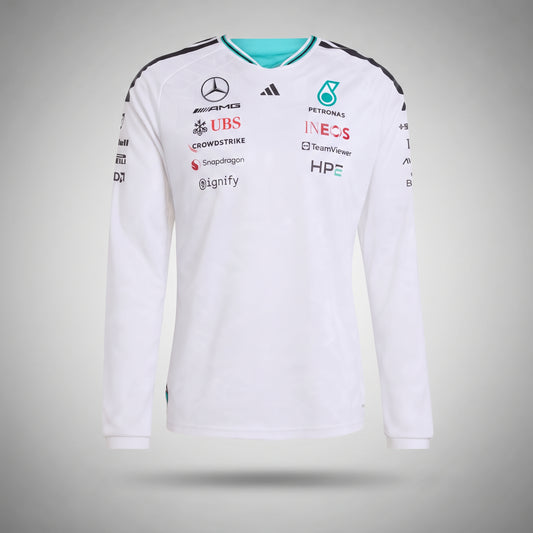 Mercedes AMG Petronas Drivers Long Sleeve 2026 [White]