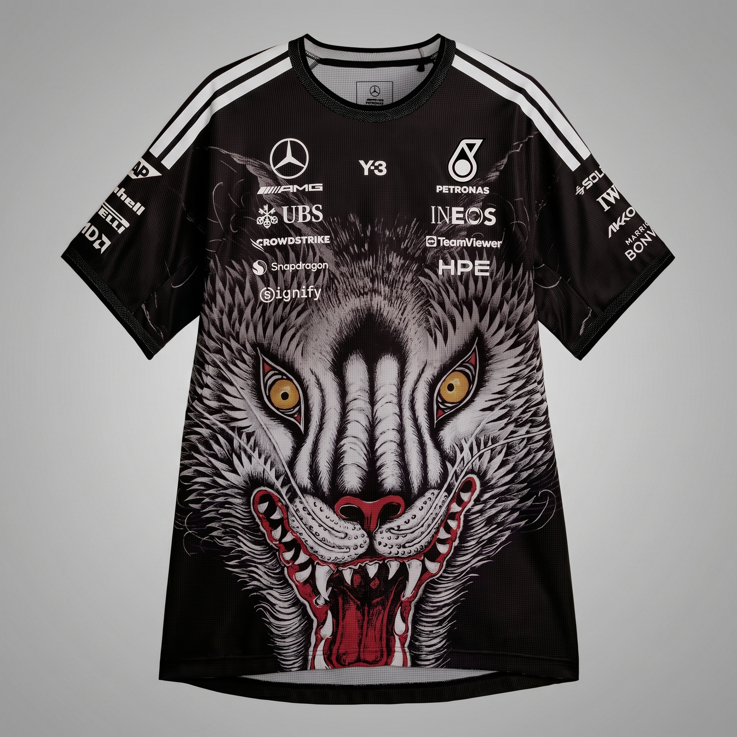 Mercedes AMG Petronas Drivers T-shirt 2025 [Zwart]