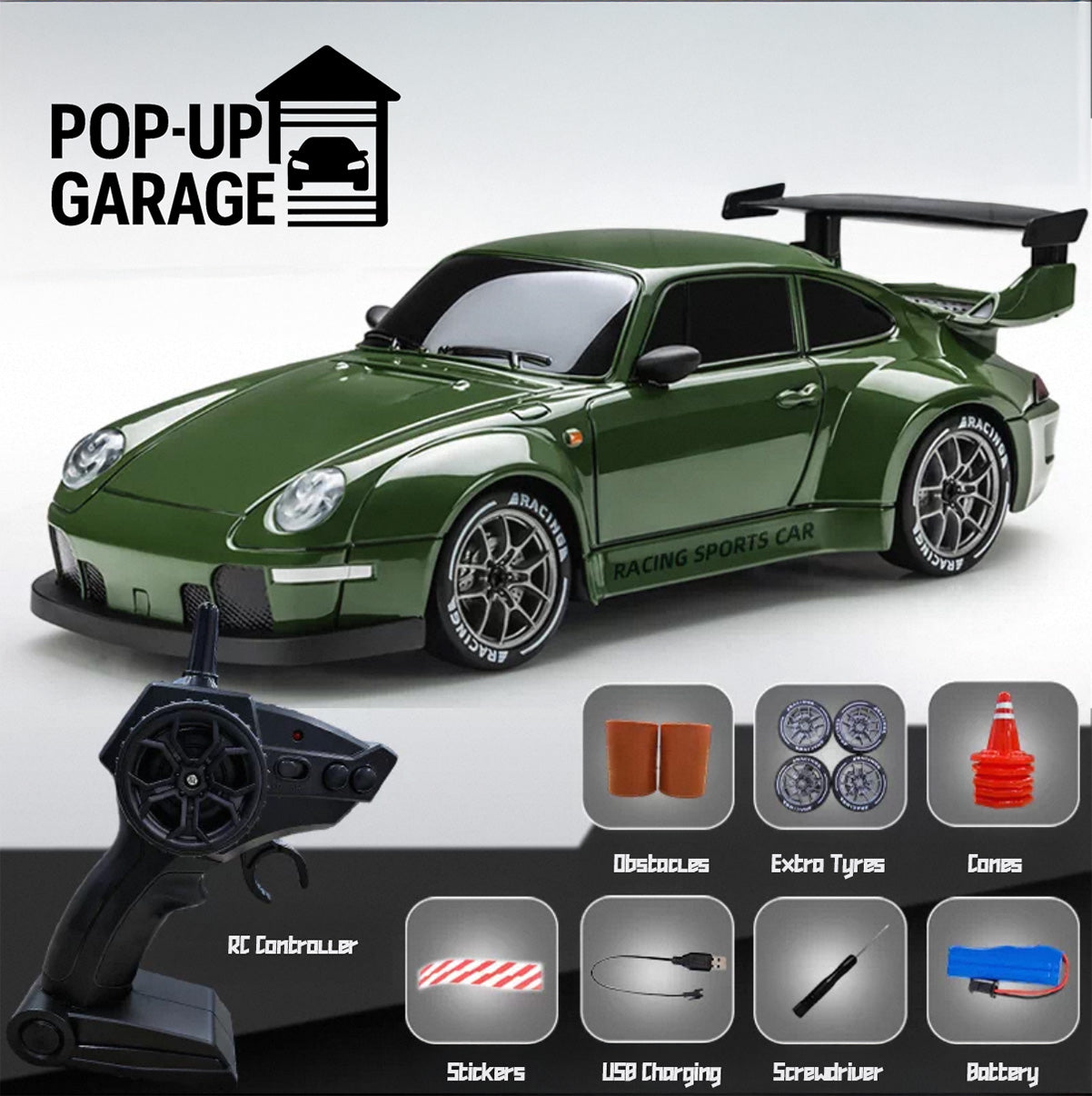 Porsche 911 Turbo RWB | ABS Model | 1:24