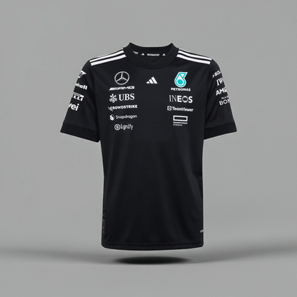Mercedes AMG Petronas Team T-shirt 2025 [Zwart]