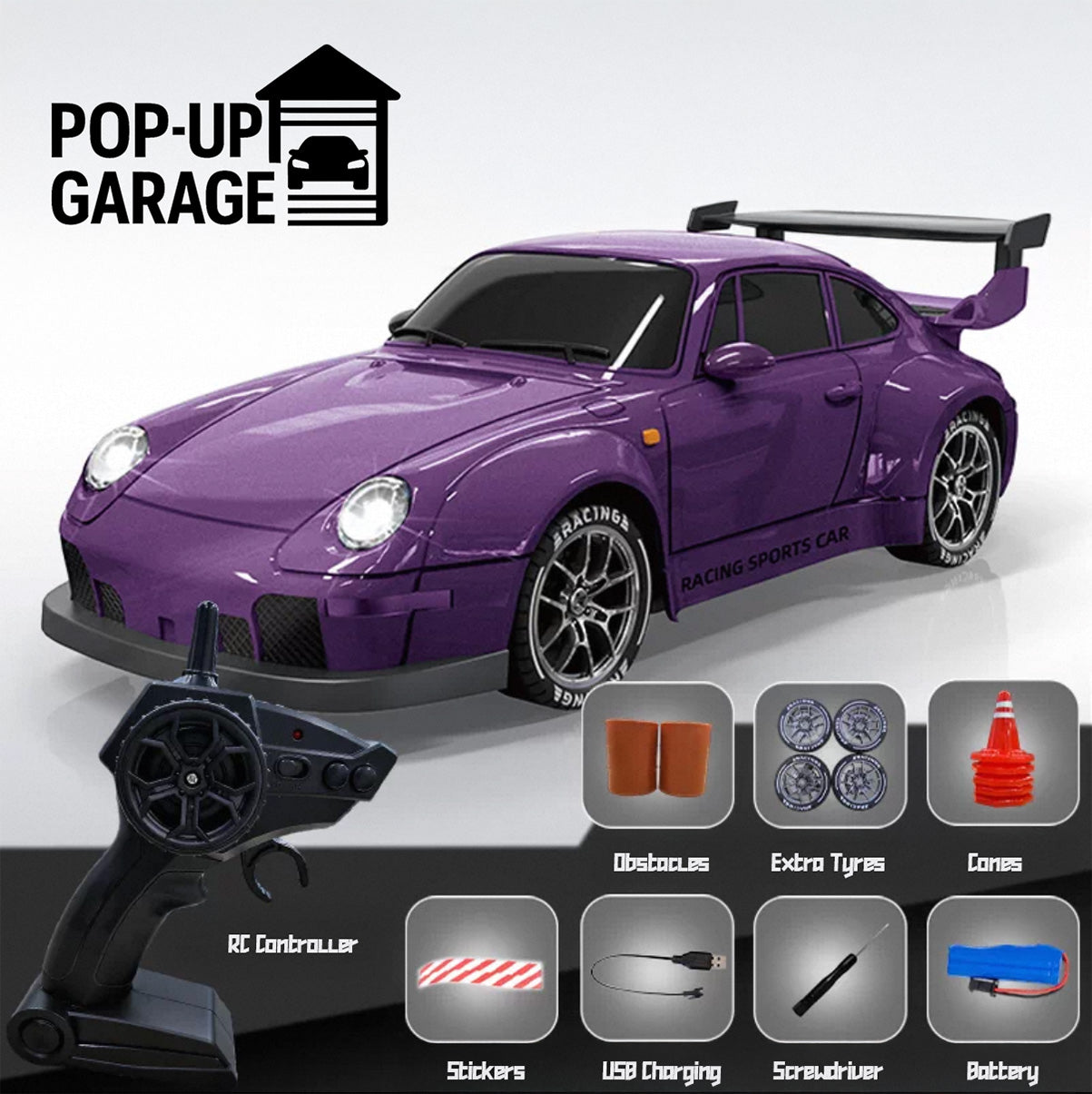 Porsche 911 Turbo RWB | ABS Model | 1:24