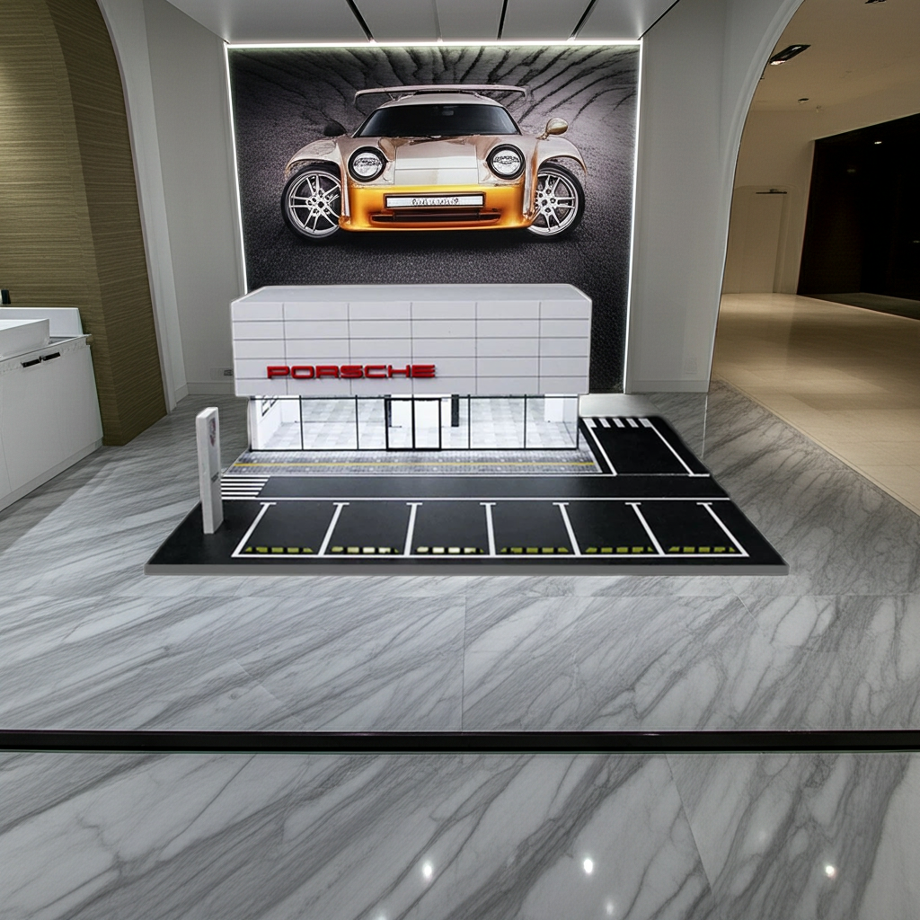 Salle d'exposition Porsche