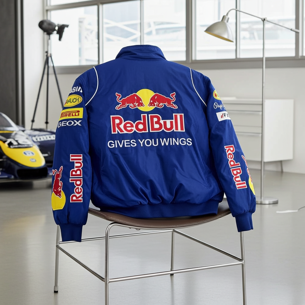Red Bull F1 Jacket | Motorsport-Inspired Streetwear | Pop-Up Red Bull F1 Jacket | Motorsport-Inspired Streetwear | Pop-Up
