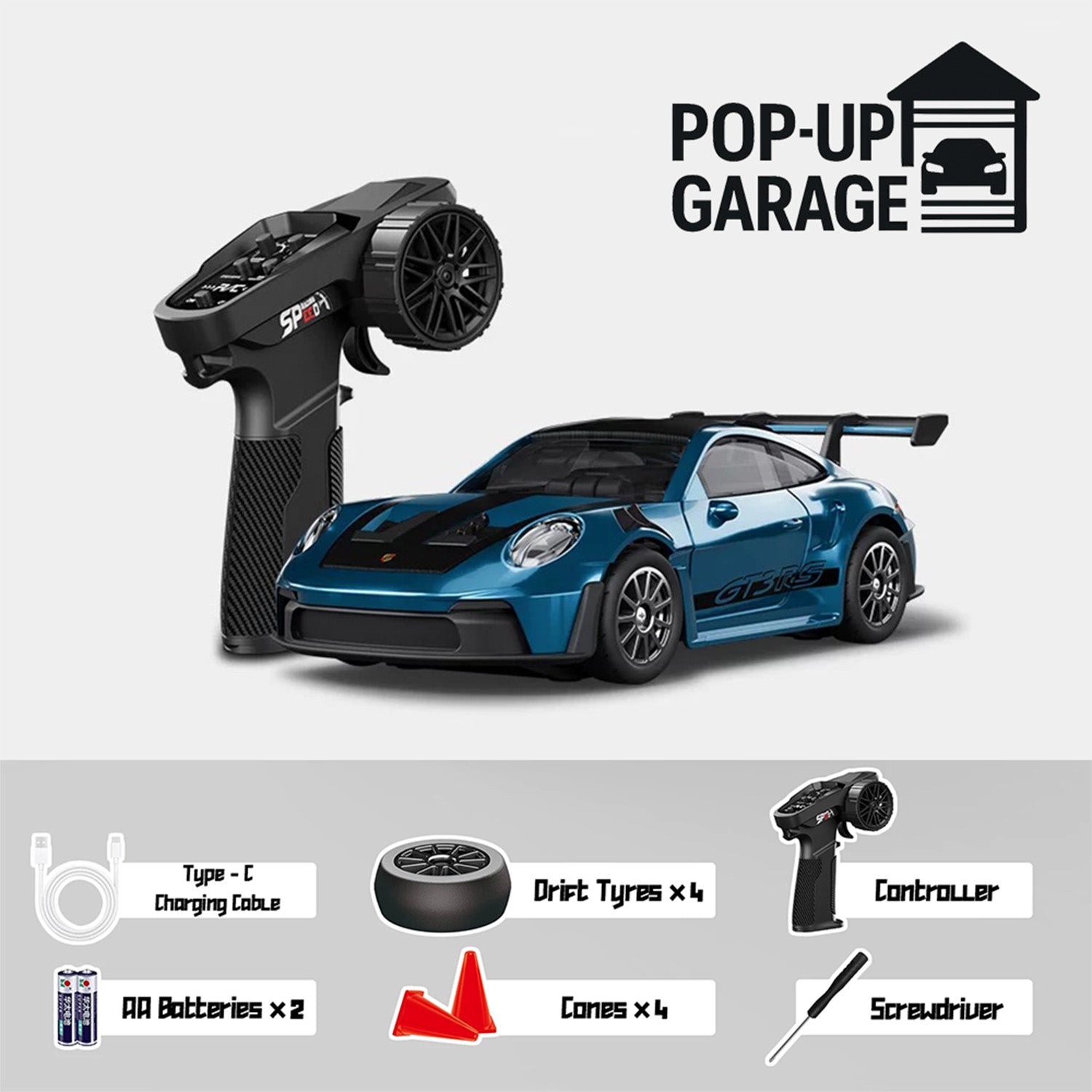 Porsche 911 GT3 RS | RC Turbo Drifters | Pop-Up Garage – Pop-Up