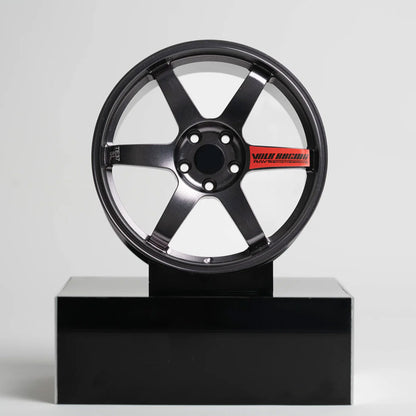 Rays | TE37 | Gunmetal Grey (Red)