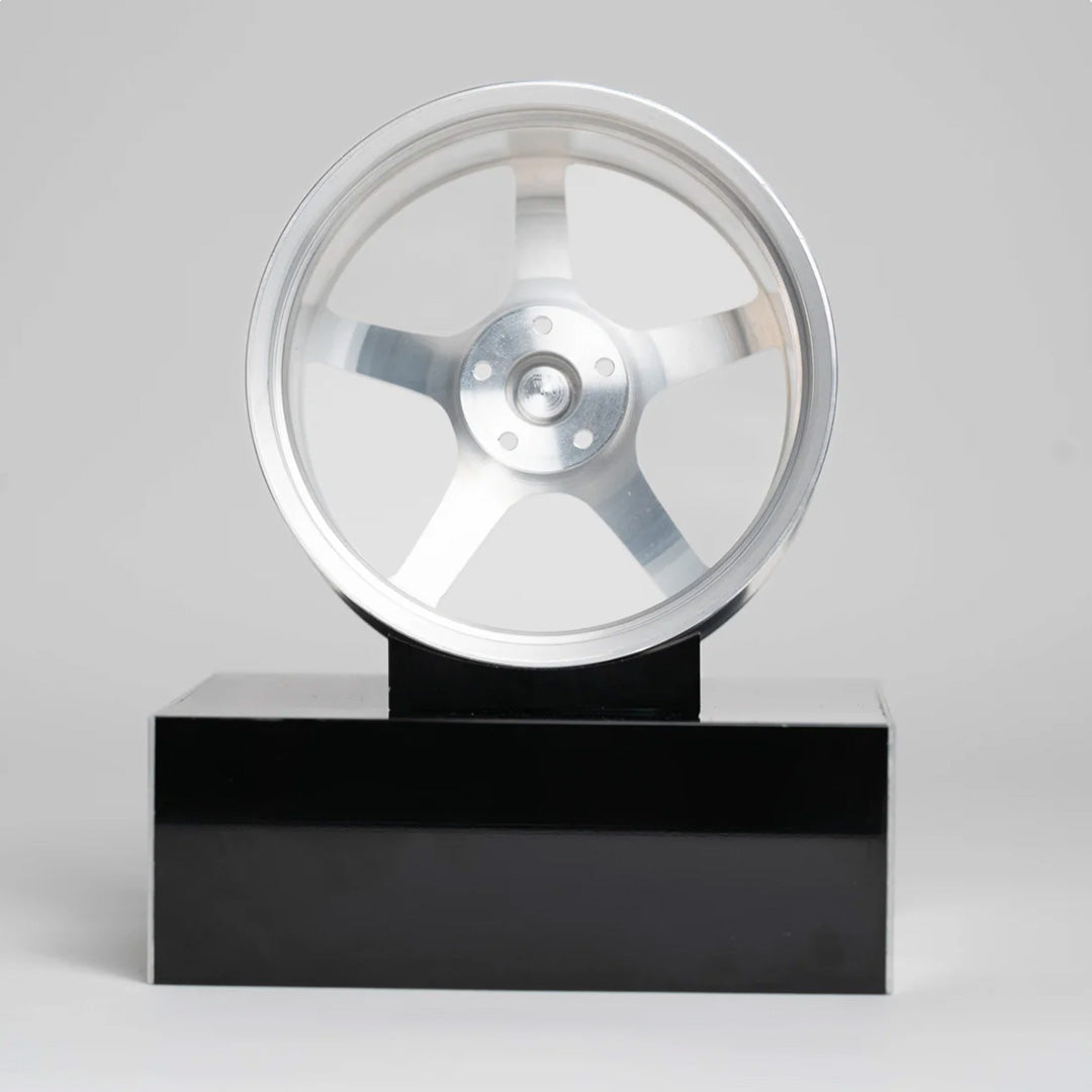 Rays | TE37 | Silver (Red)