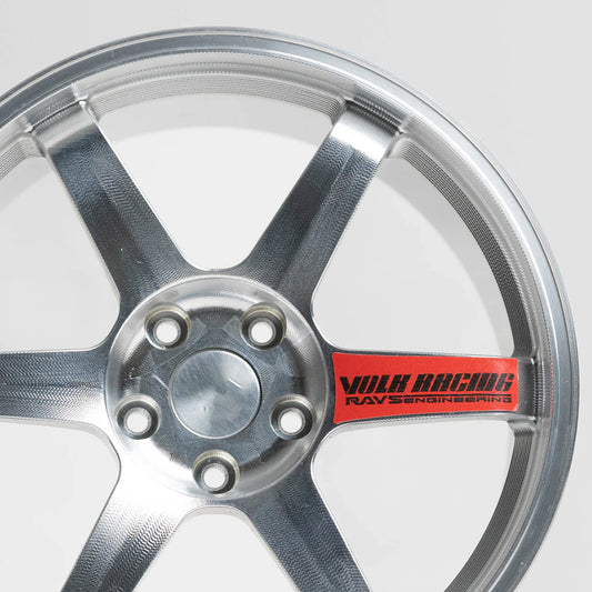 Rays | TE37 | Silver (Red)