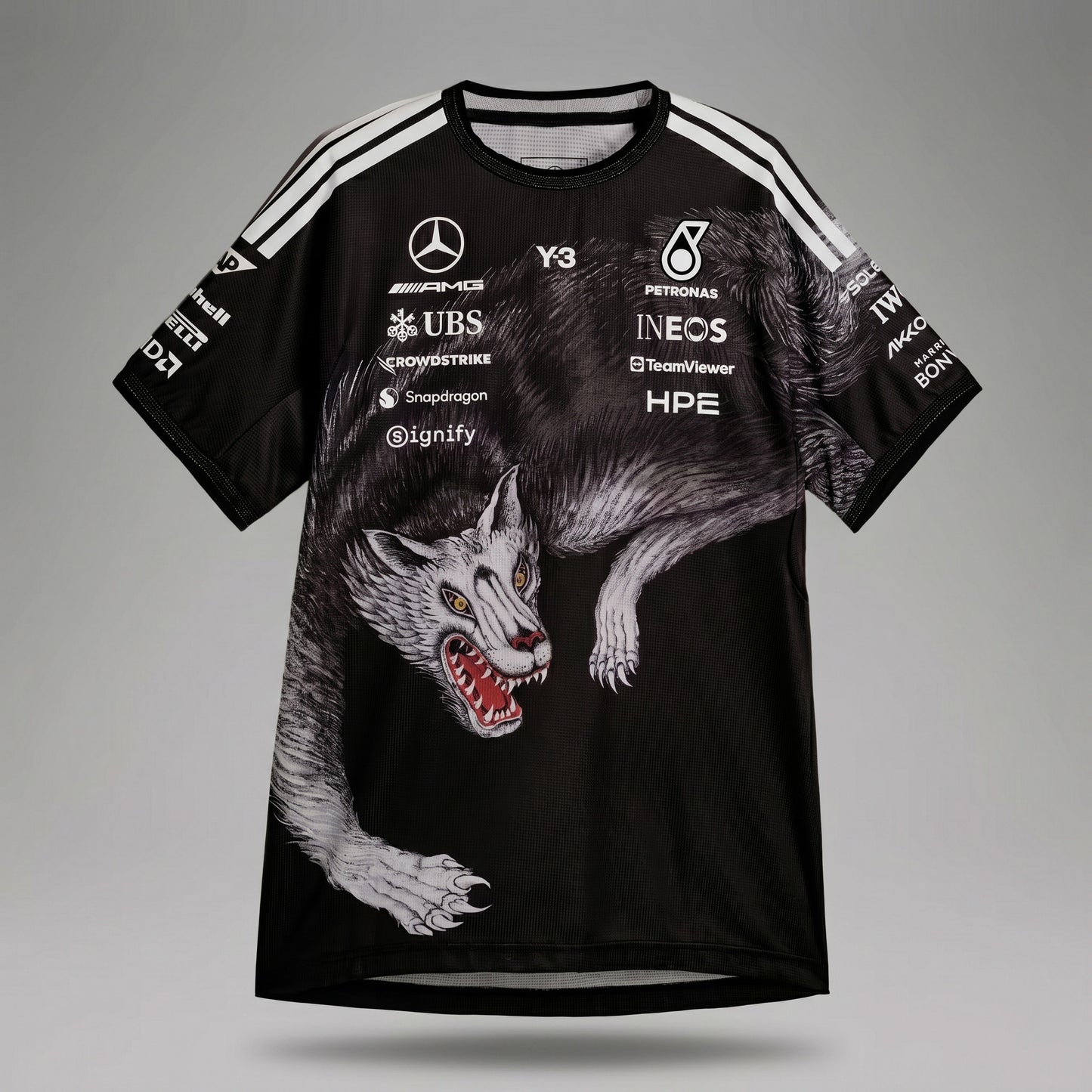 Mercedes AMG Petronas Drivers T-shirt 2025 [Zwart]