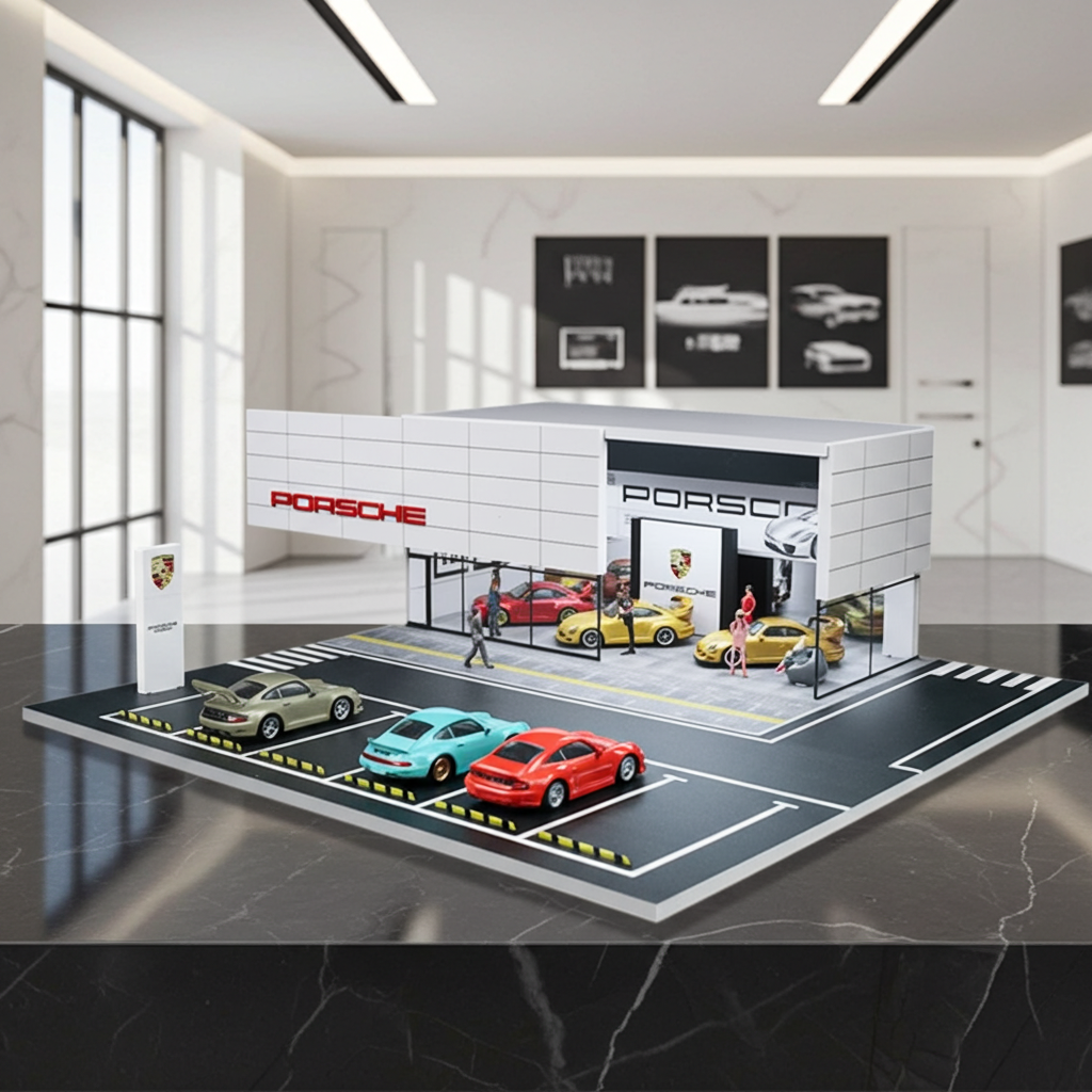 Salle d'exposition Porsche