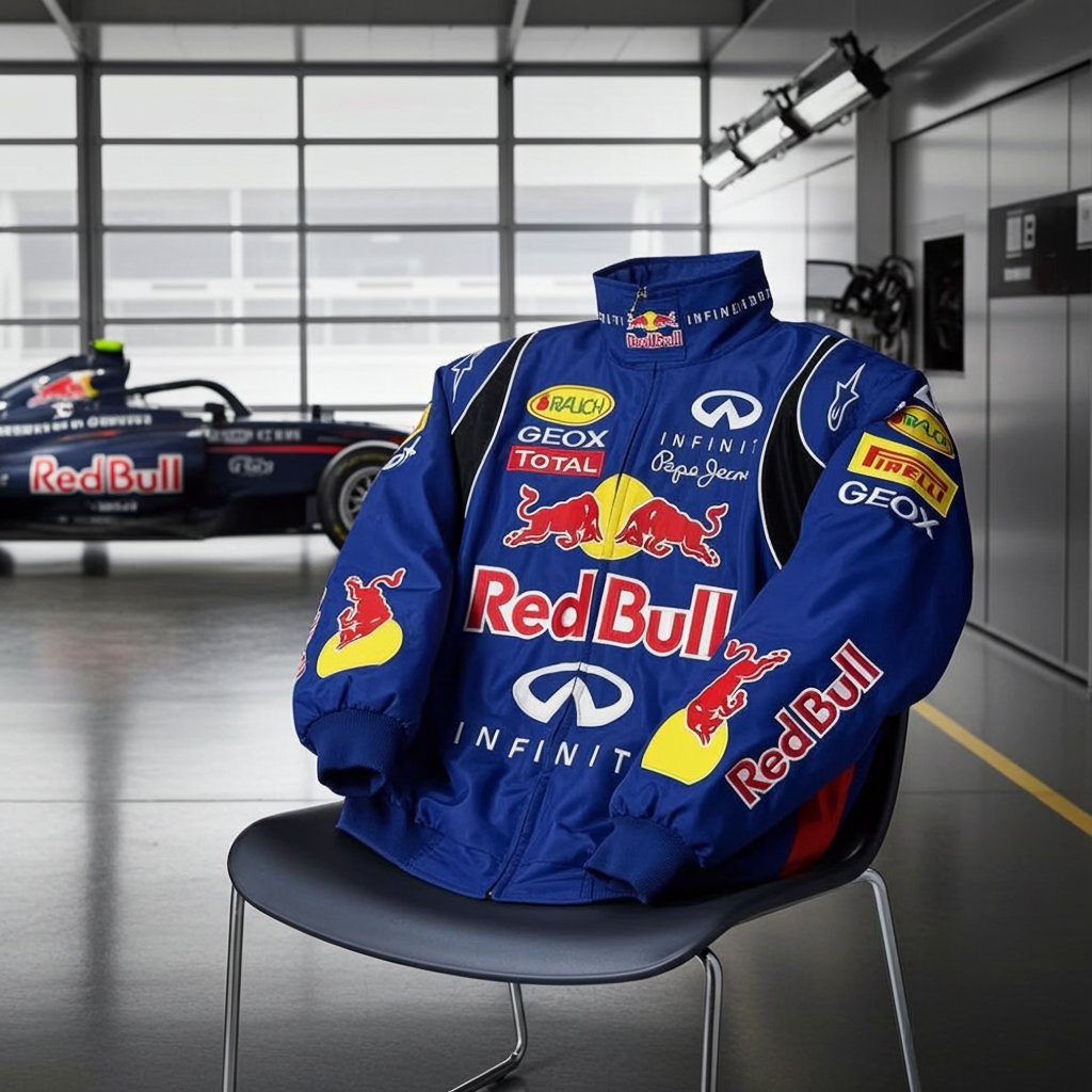 Red Bull F1 Jacket | Motorsport-Inspired Streetwear | Pop-Up Red Bull F1 Jacket | Motorsport-Inspired Streetwear | Pop-Up