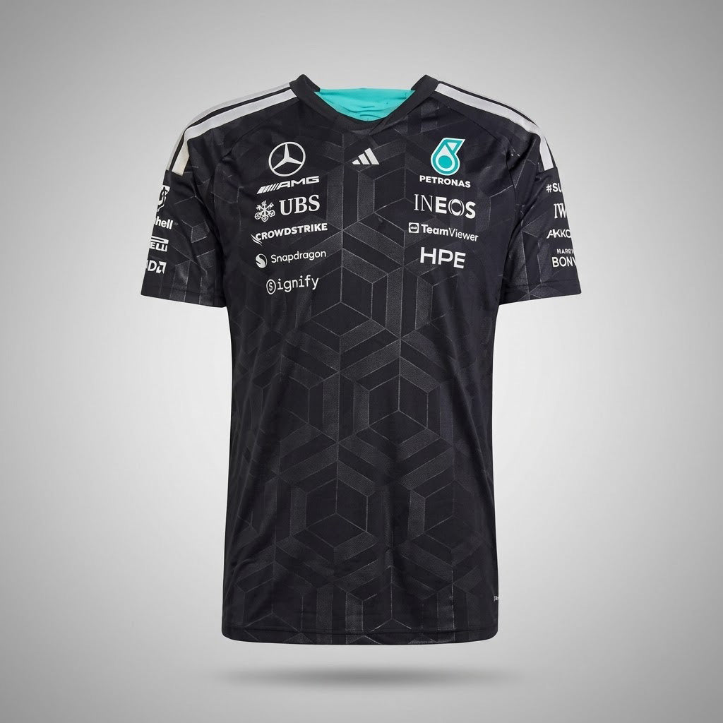 T-shirt Mercedes AMG Petronas Drivers 2025 [Noir]
