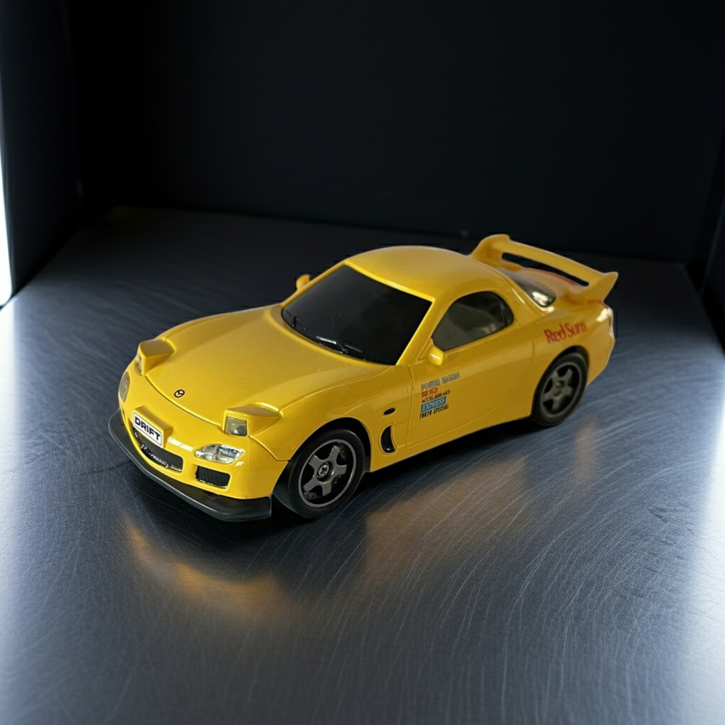 Mazda RX-7 FD3S (Initial-D) Jaune | Modèle ABS | 1:43
