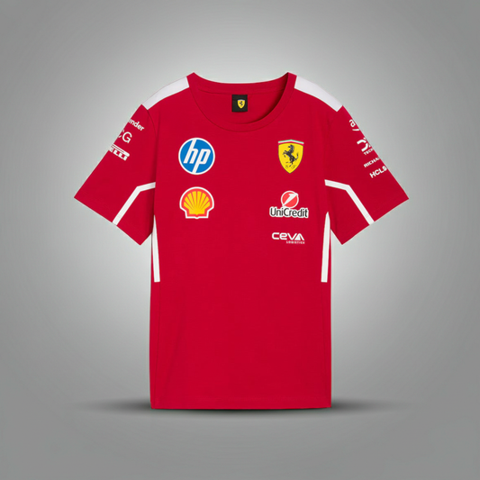 T-shirt des pilotes Scuderia Ferrari 2025 - Édition spéciale Monza