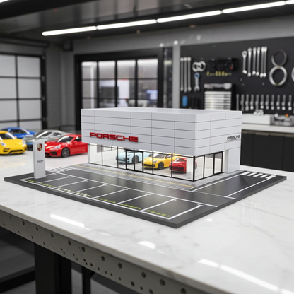 Salle d'exposition Porsche