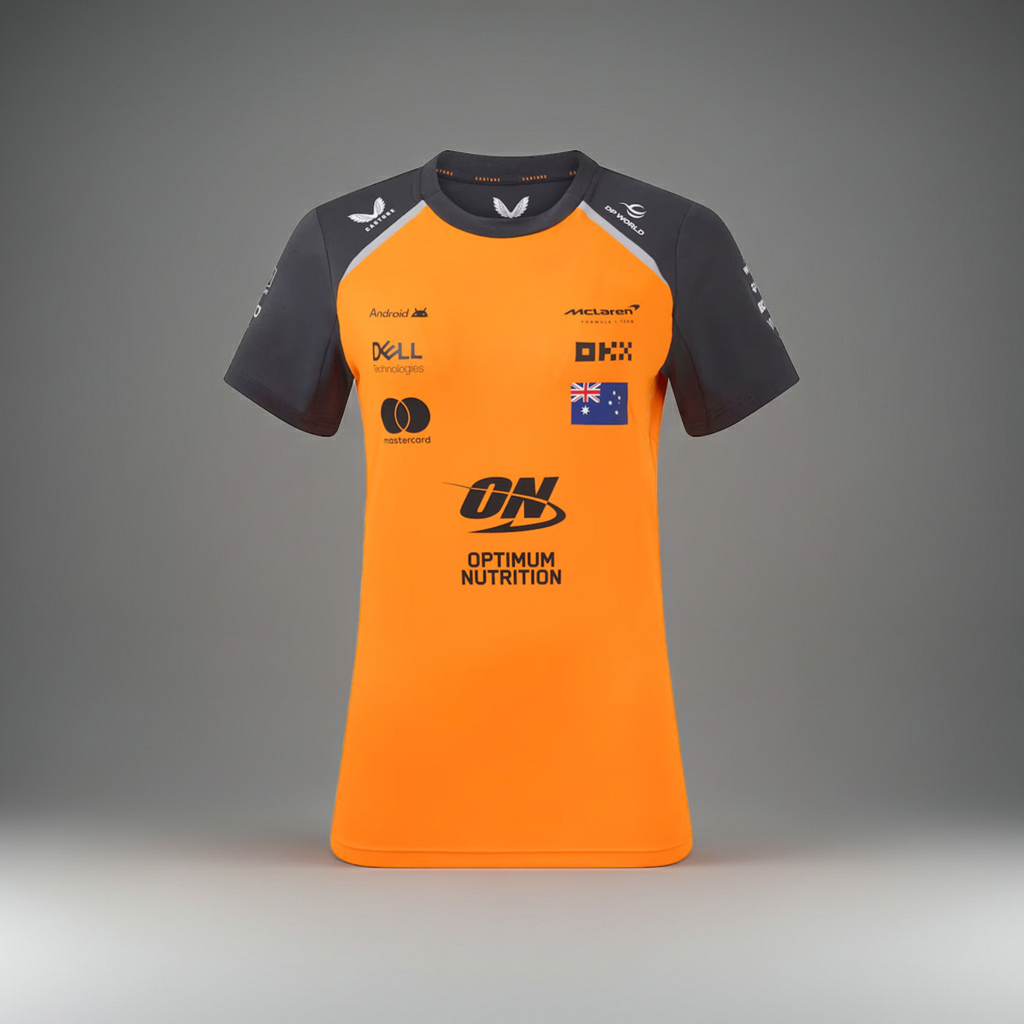 T-shirt des pilotes McLaren de Formule 1 2025 [Oscar Piastri - Papaye]